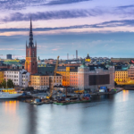 stockholm with a body of water